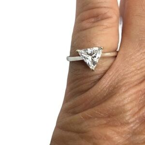 - Sterling silver CZ ring size 8.25